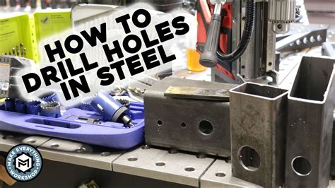 sheet metal drilling process|drilling holes in steel plate.